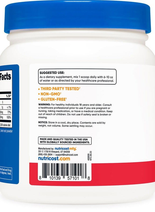 Nutricost Calcium Magnesium Powder (Fruit Punch, 60 Servings) - Bone Support, Non-GMO, Gluten Free (from Calcium Citrate and Magnesium Citrate) - Image 4