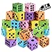 Playbees Neon Big Foam Dice Set 24Pack Jumbo and Colorful Dice for Kids Ideal for Boosting Math Skills Great Gifts and Party Fun - Image 2