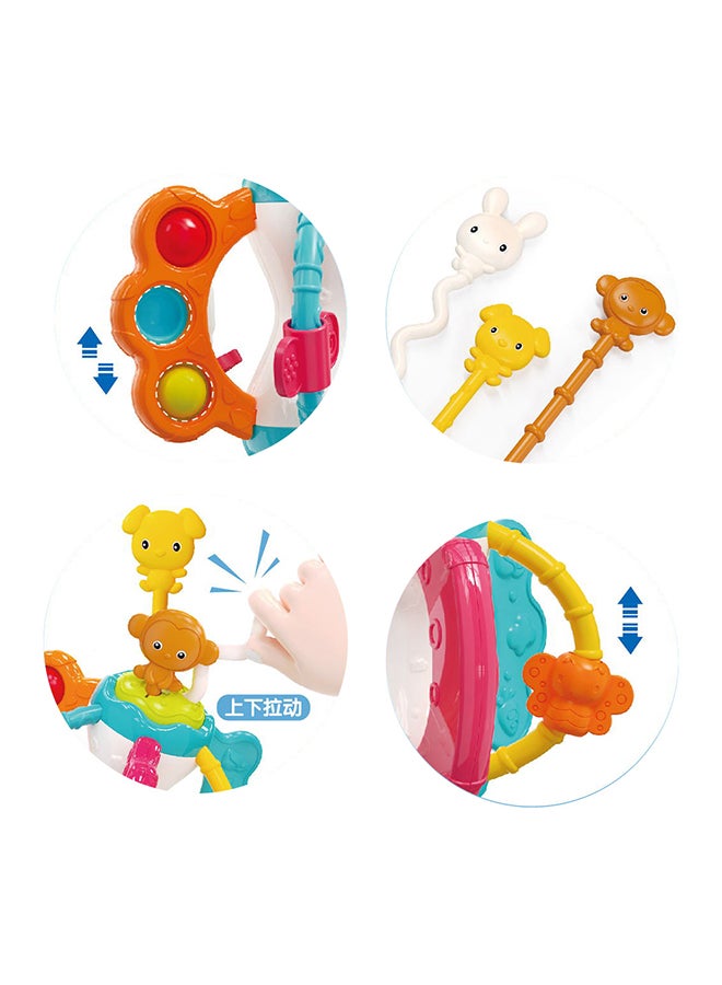 COGNIKIDS Silicone Pull String Sensory Toy for Babies – Montessori Teether & Tactile Learning Toy for 0+ Months | Animal Shapes, Textured Ropes, Motor Skill Activity | BPA-Free & Food Grade - Image 2