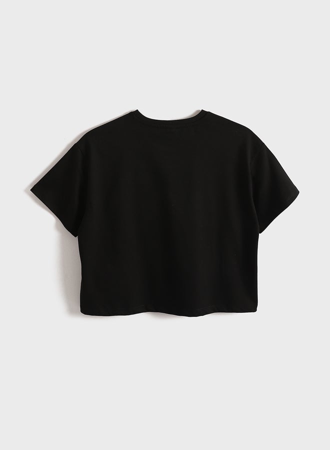 LC WAIKIKI Girls Crew Neck Printed  T-Shirt - Image 2