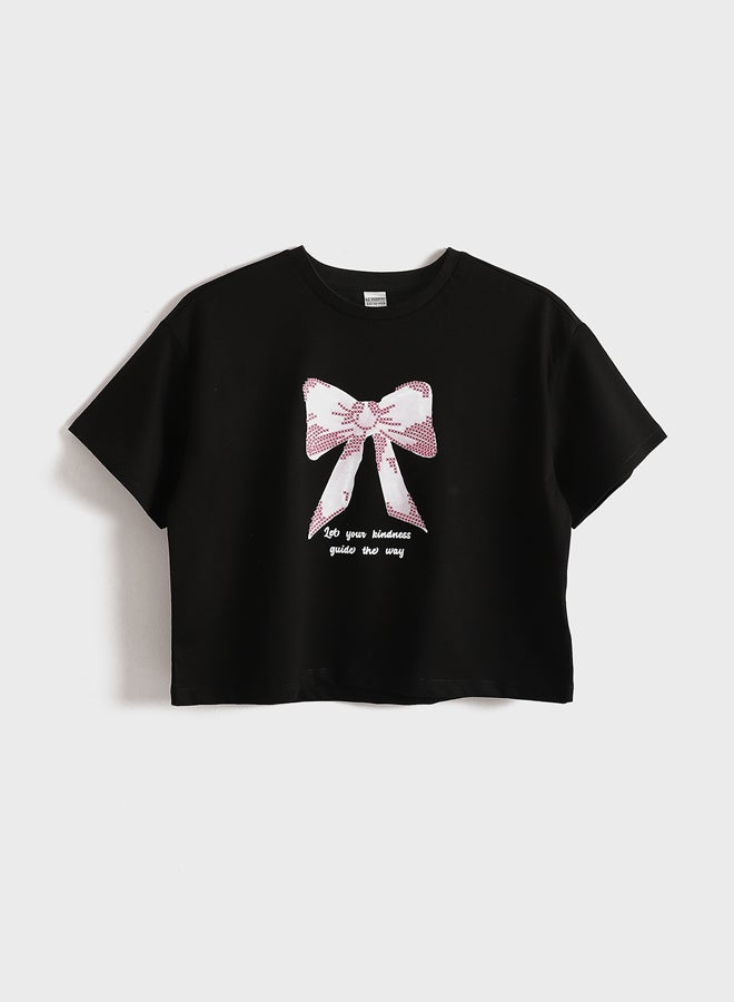 LC WAIKIKI Girls Crew Neck Printed  T-Shirt - Image 1