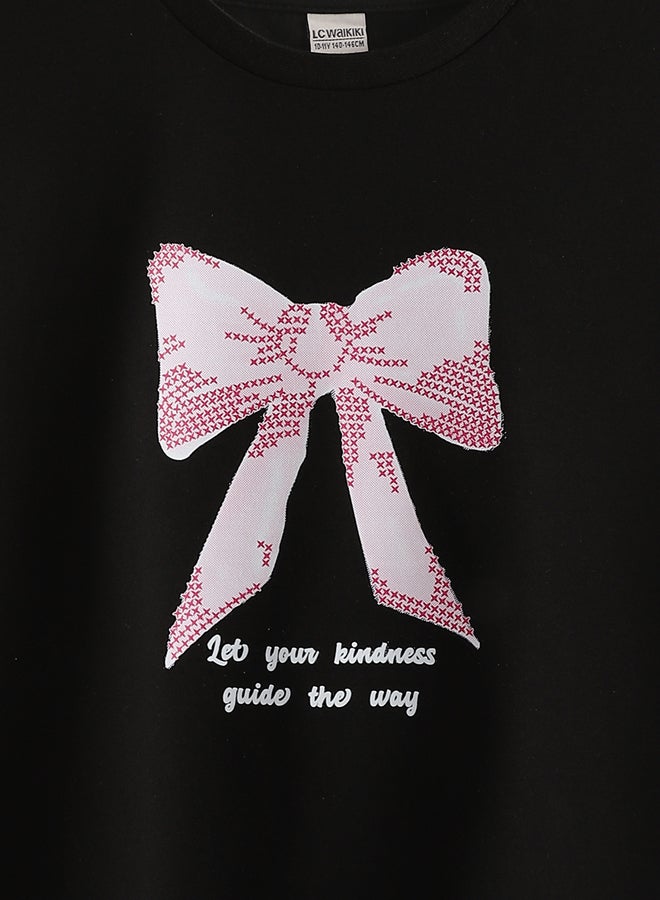 LC WAIKIKI Girls Crew Neck Printed  T-Shirt - Image 3