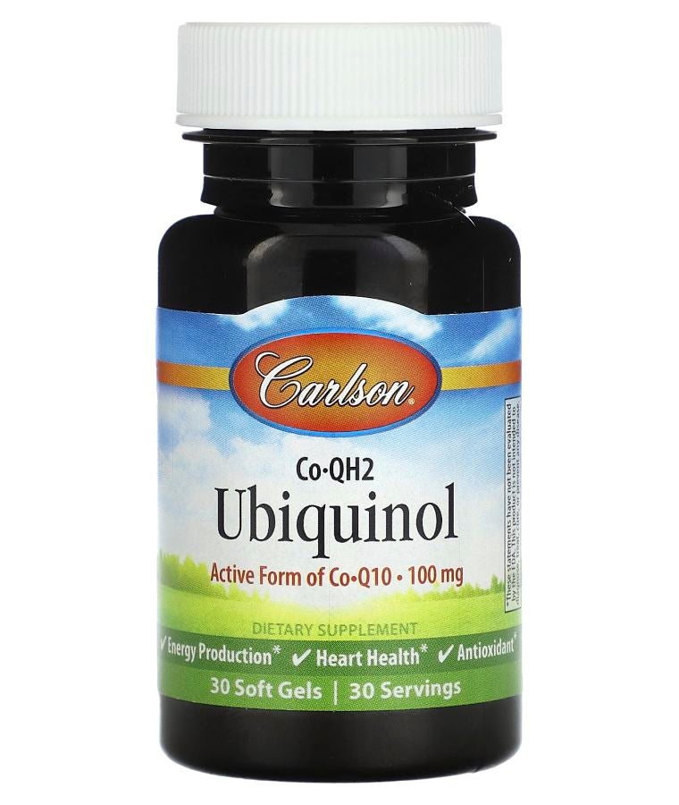 Carlson CoQH2 Ubiquinol 100 mg 30 Soft Gels