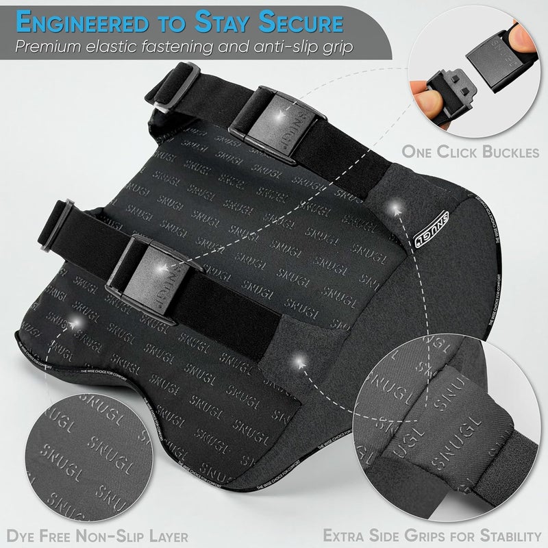 SNUGL Car Neck Support Pillow | Memory Foam | Ergonomic Headrest for Comfort and Support (Black) - Image 4