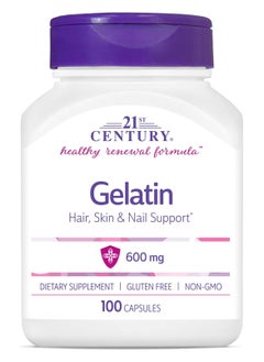21st Century Gelatin 100 Capsules (600mg)