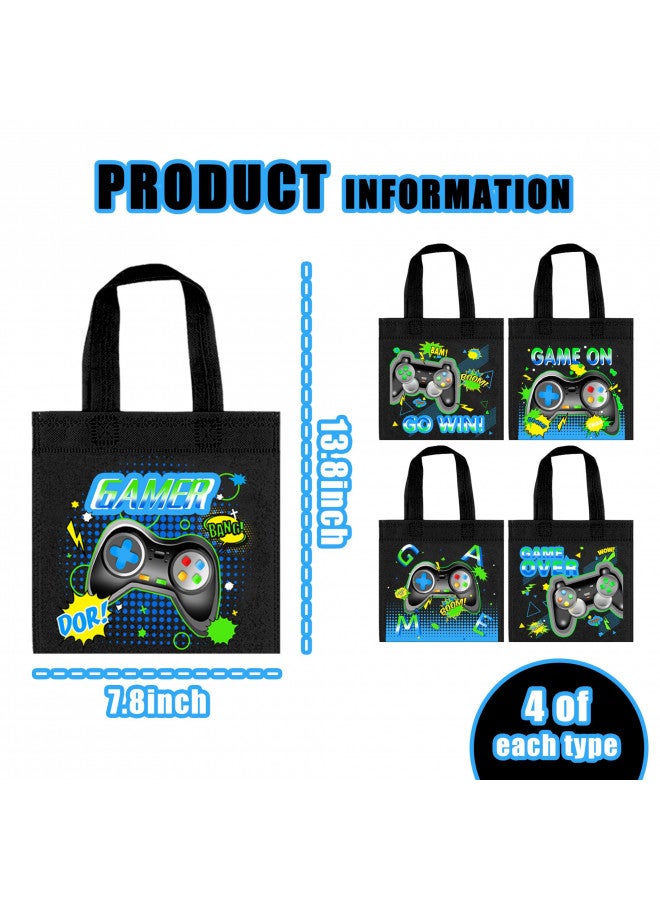 BANBALLON 20 PCS Video Game Party Favor Bags Gamer Gift Bags Treat Gift Bags for Kids Game On Birthday Party Video Game Theme Party Baby Shower Level Up Goodie Bags Supplies (GAME 01) - Image 2
