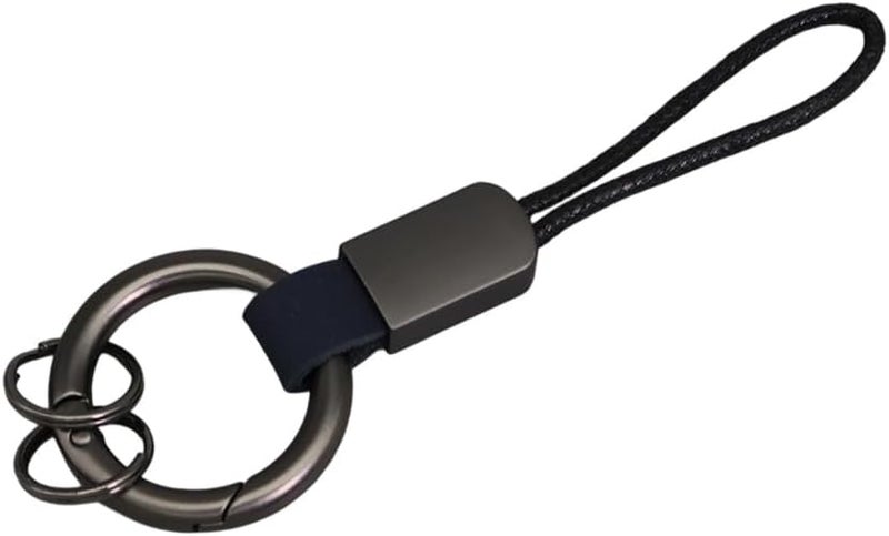 Simulated Leather Keychain With And Adjustable Wrist Strap Trendy Holder For Car Keys Organization - Image 1