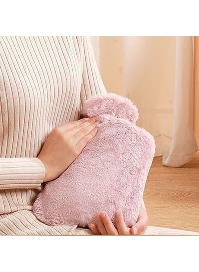 Hot Water Bottle with Soft Fleece Cover 2L Hot Water Bag for Cold - Image 2