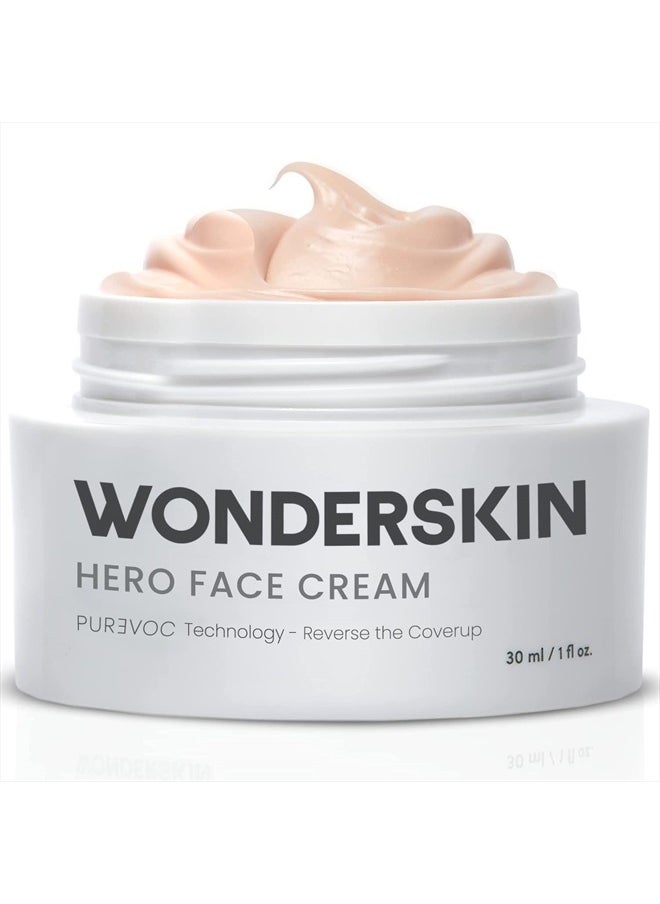 Wonderskin - Purevoc Hero Face Cream, Anti Wrinkle Moisturizing Face Cream, Hydrating Moisturizer for Women & Men, Anti Aging Daily Facial Moisturizer for Dry Skin - Image 1