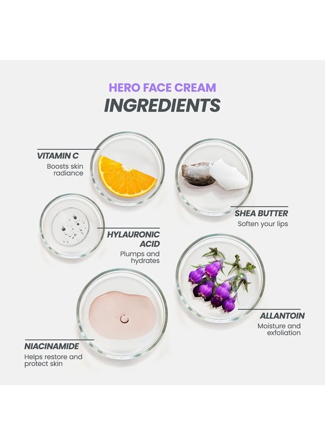 Wonderskin - Purevoc Hero Face Cream, Anti Wrinkle Moisturizing Face Cream, Hydrating Moisturizer for Women & Men, Anti Aging Daily Facial Moisturizer for Dry Skin - Image 1