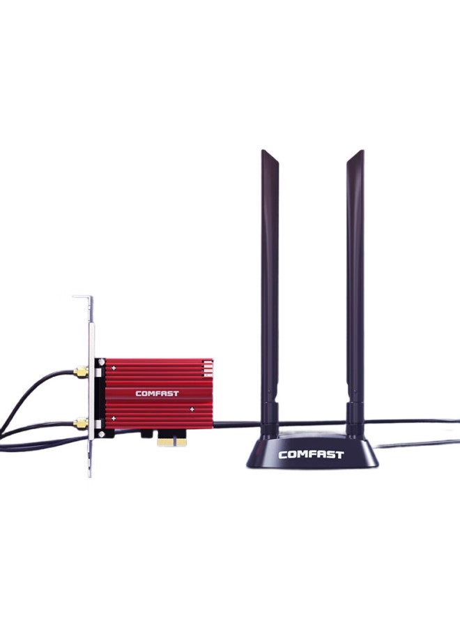 Comfast Ax210Plus Wireless Network Adapter, Wifi 6 Dual-Band Gigabit Pci-E Internal Wireless Network Card, 5374M+ Bluetooth 5.3 Two-In Wireless Network Wifi Receiver - Image 1