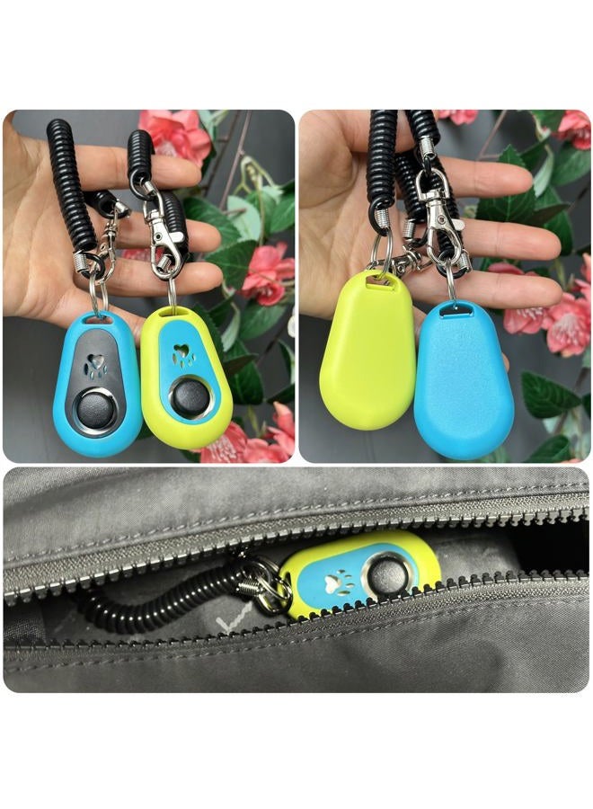 HoAoOo Pet Clicker for Dogs/Cats/Horses/Birds or Other Animals - Clickers for Training (Blue + Green) - Image 2