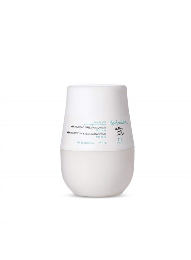 Natura - Linha Todo Dia (Flor de Lis) - Desodorante Antitranspirante Feminino Roll-On 70 Ml - (Natura - Every Day Collection - Antiperspirant Roll-on Deodorant For Women 2.36 Fl Oz)