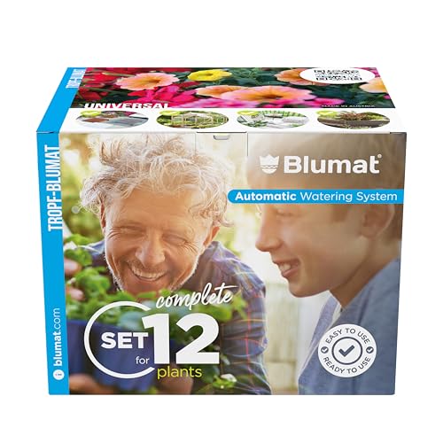 Blumat Drip Irrigation System - Tropf Medium Box Automatic Plant Watering Devices for Garden, Patio and Hanging Baskets - Garden Watering System Up to 12 Plants - Effortless Hydration - 12 Pack - Image 1