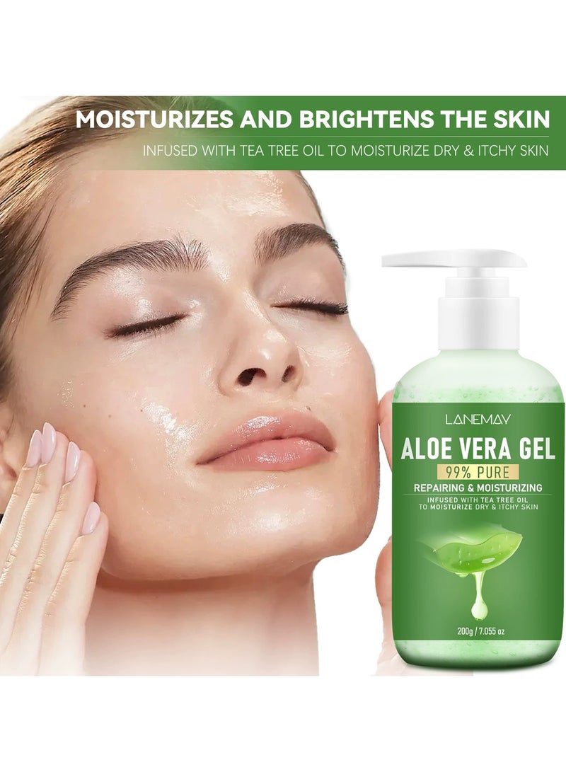 LANEMAY Aloe Vera Soothing Gel After Sun Redness Relief Hydrating and Moisturizing Aloe Gel - Image 4