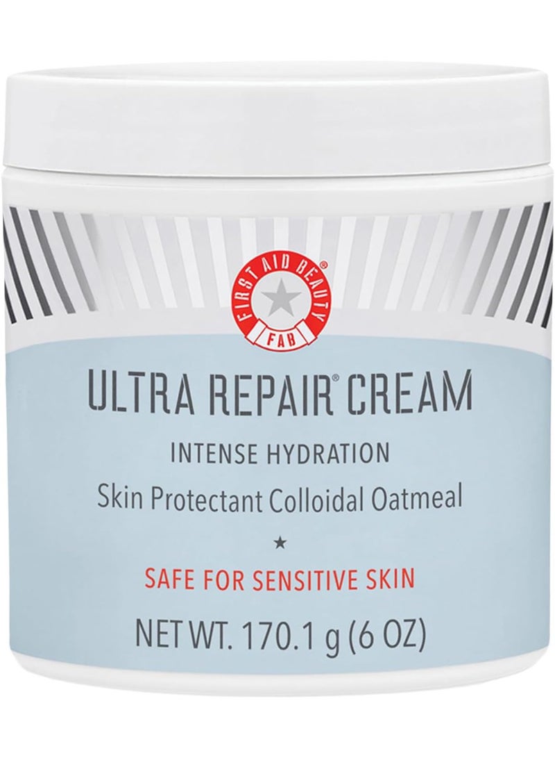 First Aid Beauty First Aid Beauty - Ultra Repair Cream, Intense Hydration Whipped Colloidal Oatmeal, Clinically Proven to Strengthen Skin Barrier in 7 Days & Helps Relieve Eczema, Luxury Face & Body Moisturizer, 6 oz - Image 1