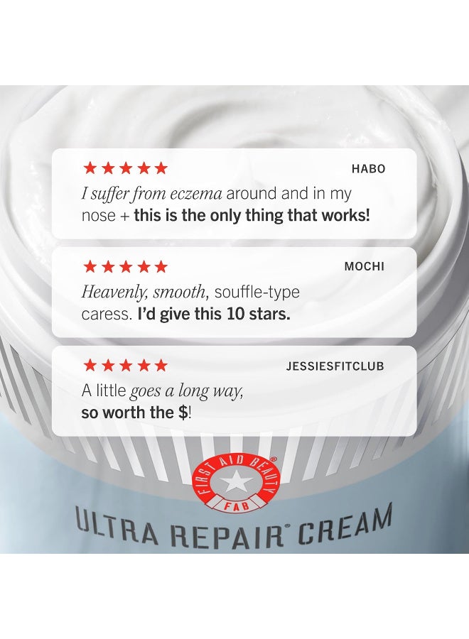 First Aid Beauty First Aid Beauty - Ultra Repair Cream, Intense Hydration Whipped Colloidal Oatmeal, Clinically Proven to Strengthen Skin Barrier in 7 Days & Helps Relieve Eczema, Luxury Face & Body Moisturizer, 6 oz - Image 2
