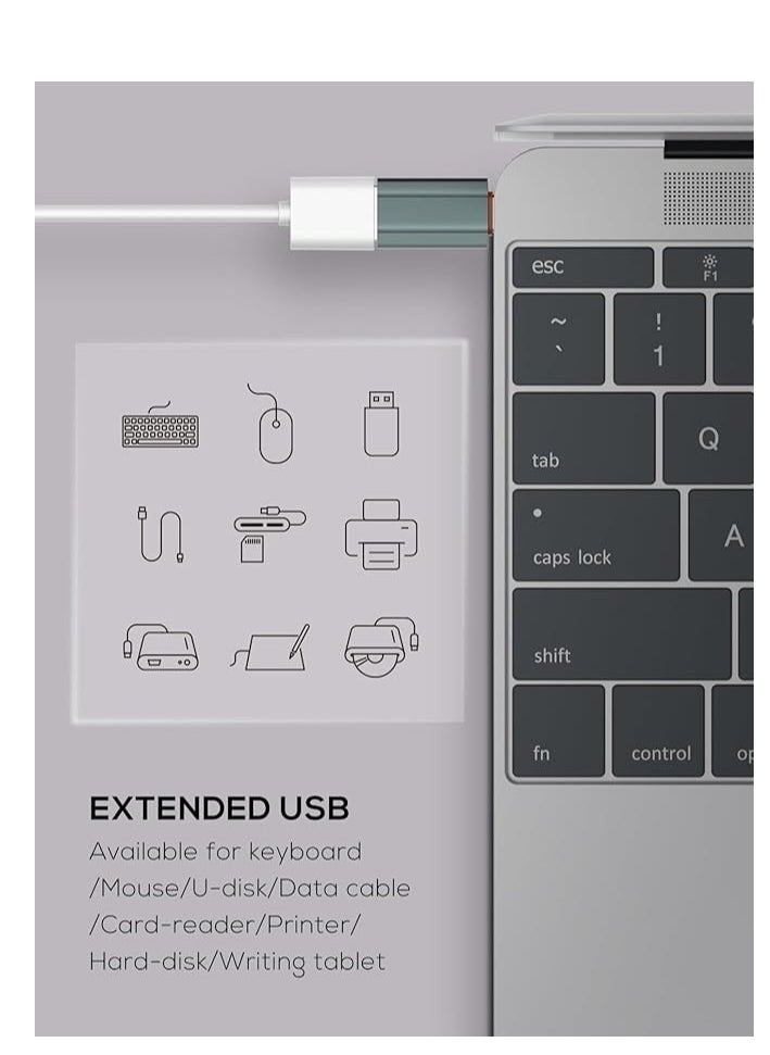 YUNSYE USB to Type-C Adapter, 10Gbps Transfer OTG,Compatible for Mobile/Tablet/Notebook/iPhone 15 16 Pro Max/iPad  - Image 4