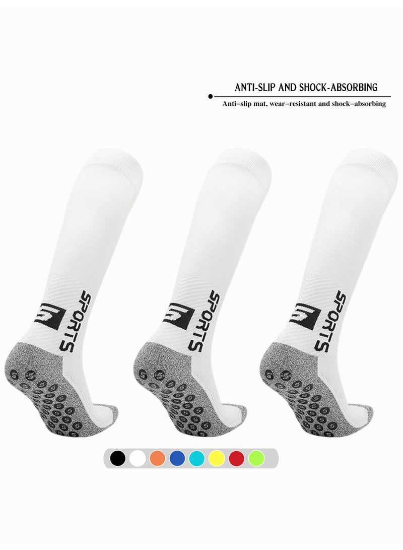 (3 PAIRS) Anti-Odor High Compression Unisex Long Socks | Anti-Bacterial Non-Slip Soccer Football Running Knee-High Performance Gear - Image 1