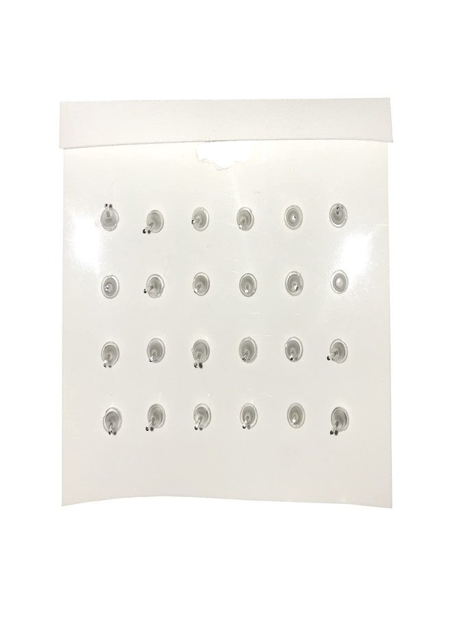 IGNOTO (Pack of 12 Pair) Stylish Fiber Small Stud Earrings with Plastic Back for Women & Girls || ERNG-FBR01_BLK.HRT - Image 2