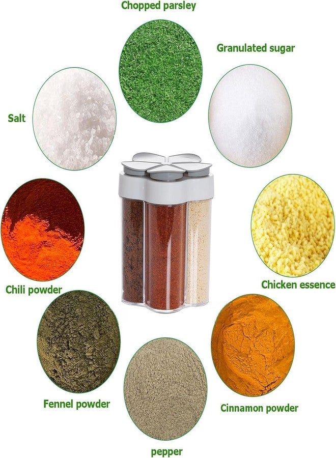 RIVIOX Camping Seasoning Shaker Bottle Spice Jar for Travel, Camper, Hiking, BBQ, Picnic Clear Spice Jars with Lid - Image 2