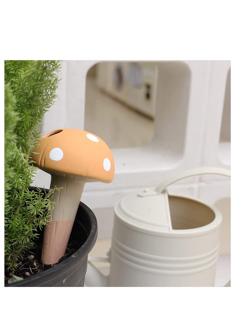 Indoor Plant Terra Cotta Watering Stakes Mushroom Water Spikes Automatic Self Water Stakes Self Watering Watering Spikes Automatic Plant Waterer for Indoor & Outdoor 110ML x 4 - Image 5