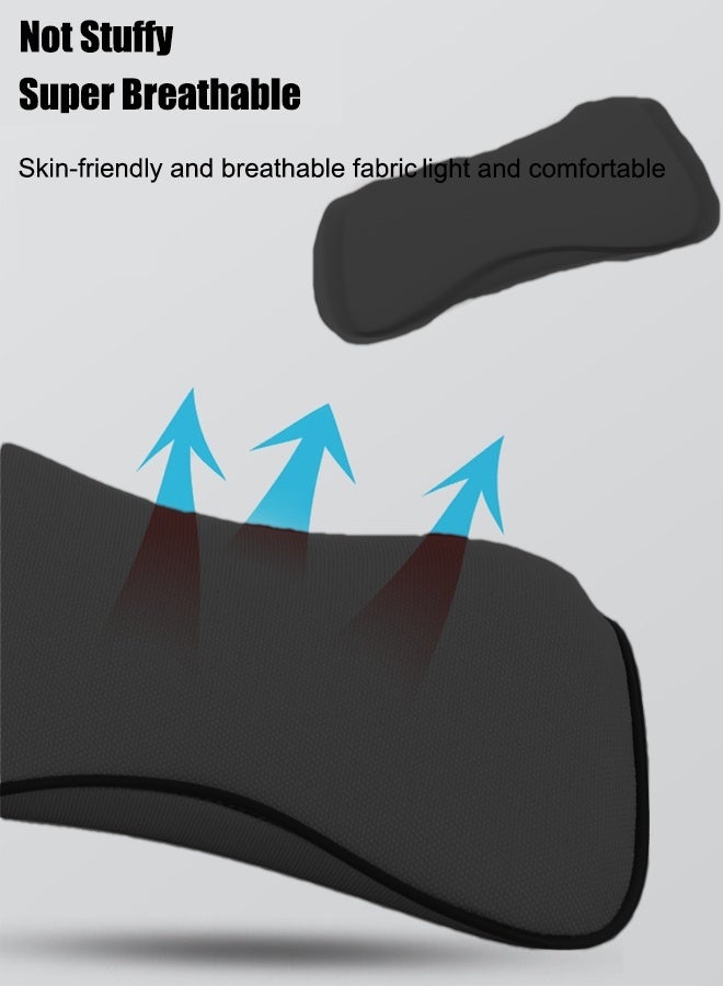 Generic Car Backrest Cushion Lumbar Support Car Neck Pillow Kit  High Rebound Car Seat Cushion Memory Foam  Ergonomic Design  Improves Vision Posture Universal Car Seat - Image 5