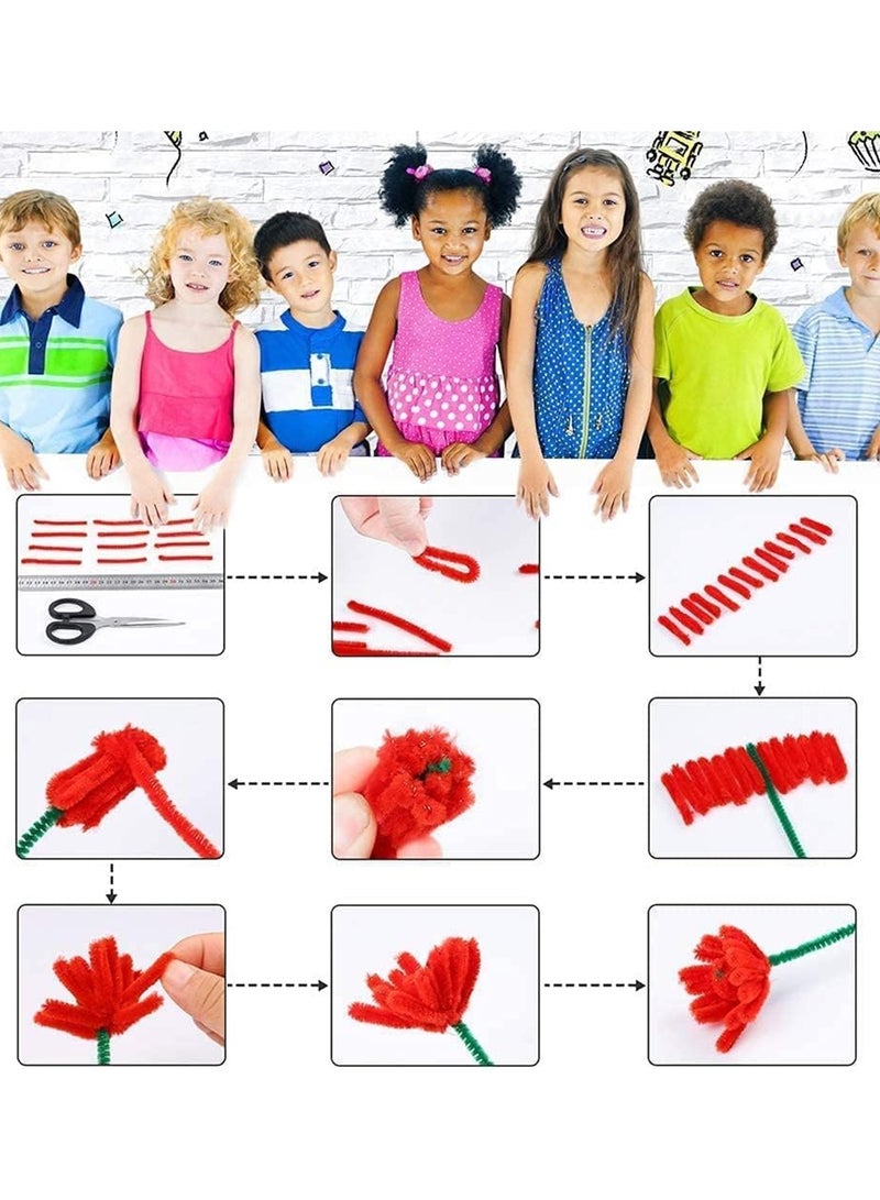 ATKET 20-Piece Pipe Cleaners 30cm Size White - Image 4