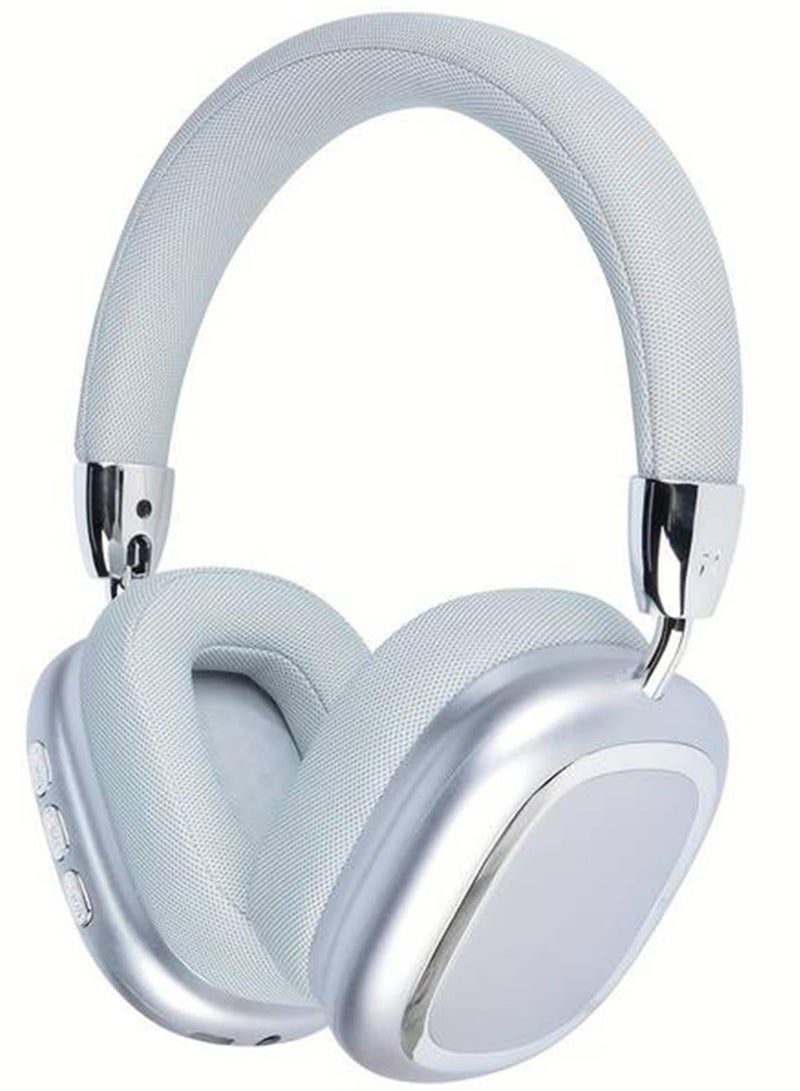 SYOSI Lightweight Wireless Headphones Bluetooth Over-Ear, Bluetooth 5.3, Support 3.5mm Cable Connection, Built-in Mic,10 Hours Play time, Foldable Bluetooth Headphones for Travel Online Study  - Image 1