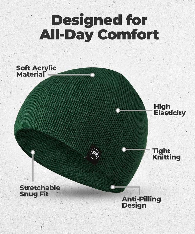 Revony Original Beanie Cap - Soft Knit Beanie Hat - Warm and Durable - Image 4