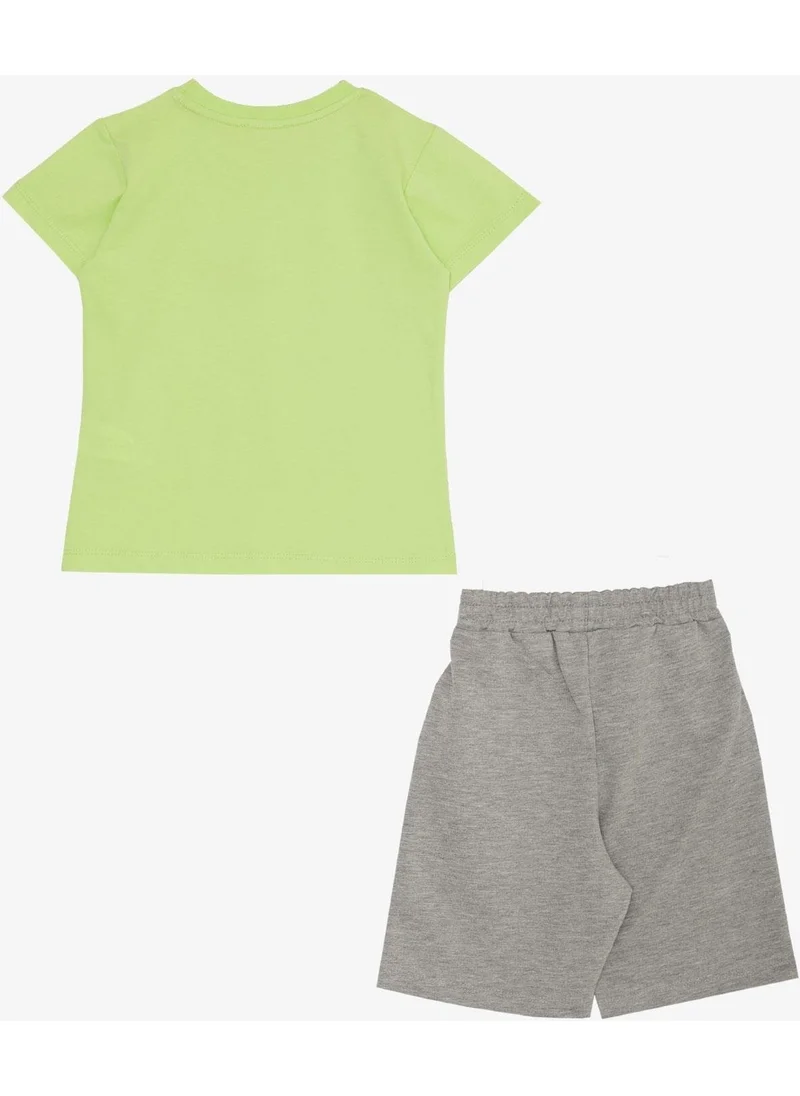 بريز Baby Boy Shorts Set Strong Friends Themed 9 Months-3 Years, Pistachio Green