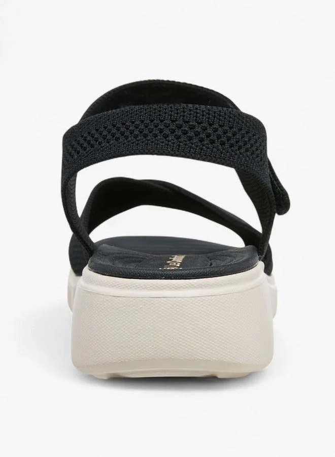 Le Confort  Flyknit Cross Strap Comfort Sandals with Hook and Loop Closure  | Best Price UAE