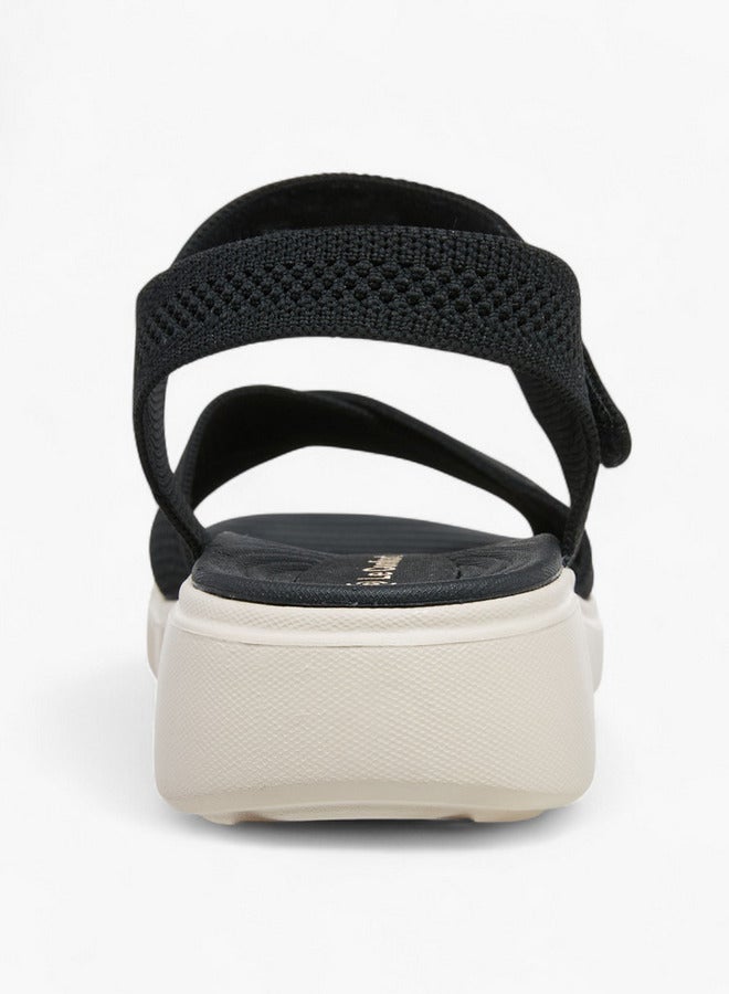 Le Confort Flyknit Cross Strap Comfort Sandals with Hook and Loop Closure - Image 4