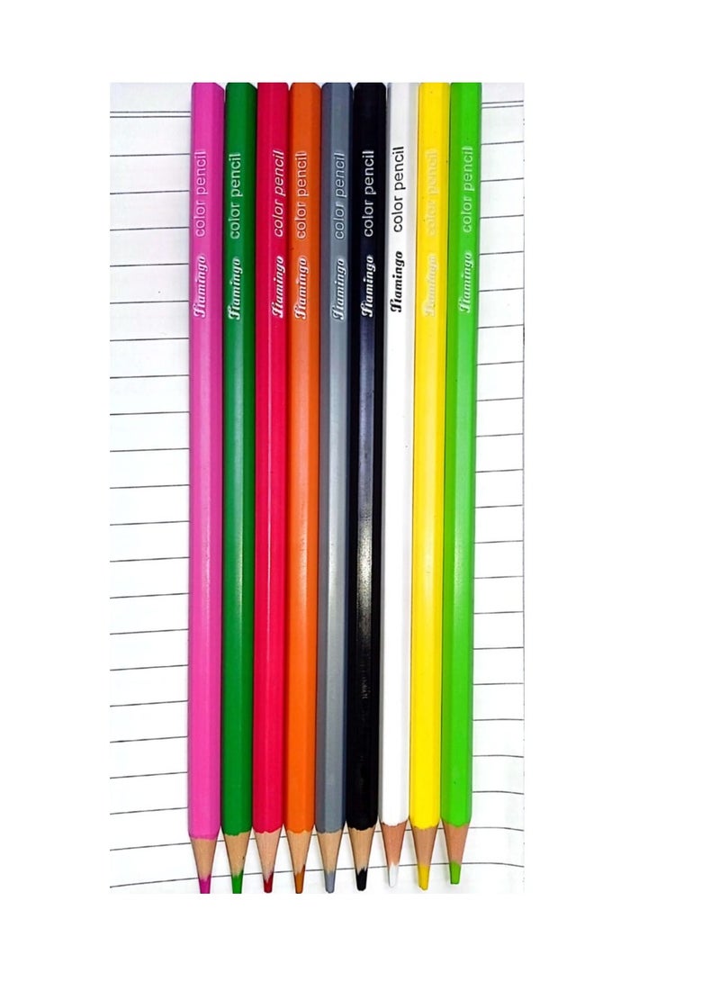 Flamingo 24 Pieces Color Pencils Sets - Image 2