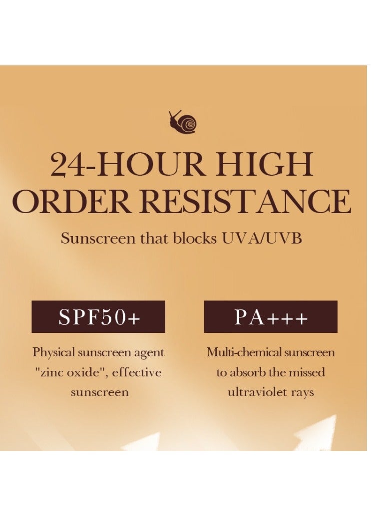 SADOER BB Cream with SPF 50, 9 in 1 BB Cream Sunscreen SPF 50 Waterproof Sweatproof, Foundation Full Coverage Tinted Moisturizer, Facial Concealer for Oily Skin, Dry Skin 40g - Image 5