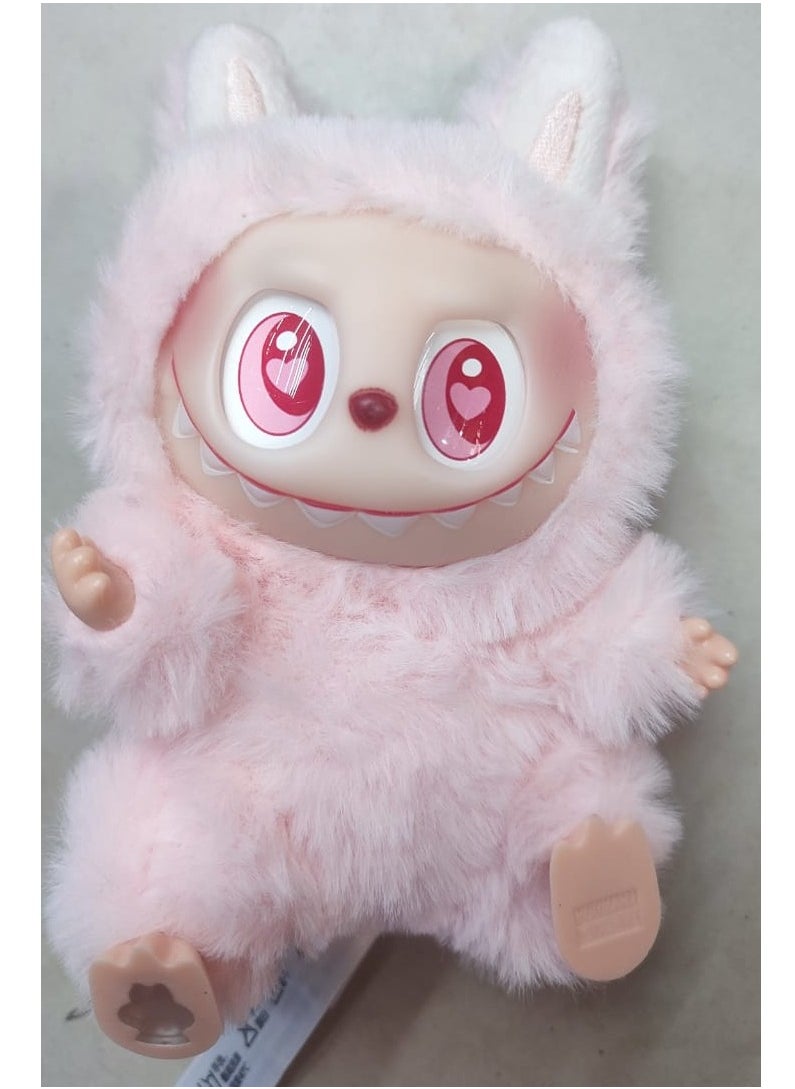 LABUBU Labubu Plush Toy, Labubu Second-Generation Sit-Down Party Series, Cute Keyring, 13cm (Not Original)  - Image 1