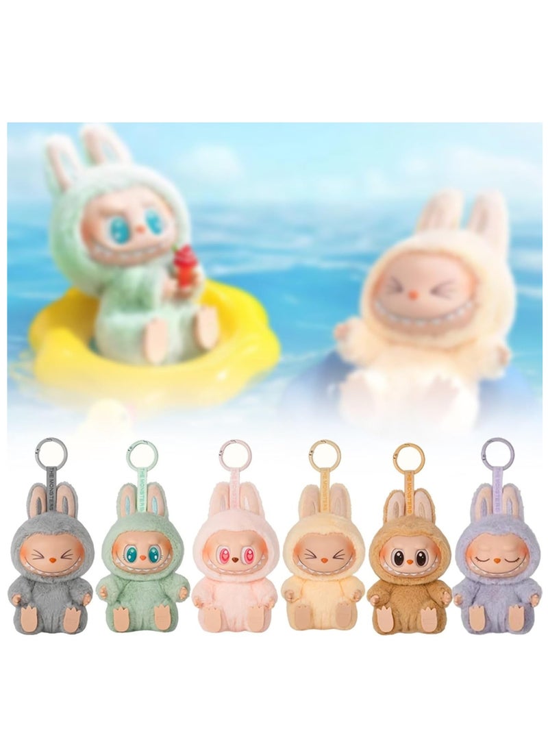 LABUBU Labubu Plush Toy, Labubu Second-Generation Sit-Down Party Series, Cute Keyring, 13cm (Not Original)  - Image 4