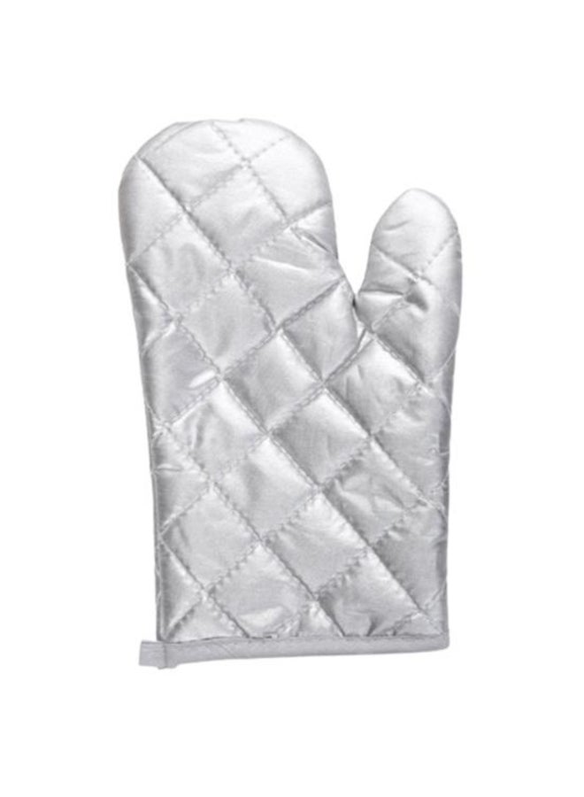 Houspace Convenient Anti-scalding Microwaved Silver-coated Wear-resistant Cooking Mittens for Picnic Insulation Mitts