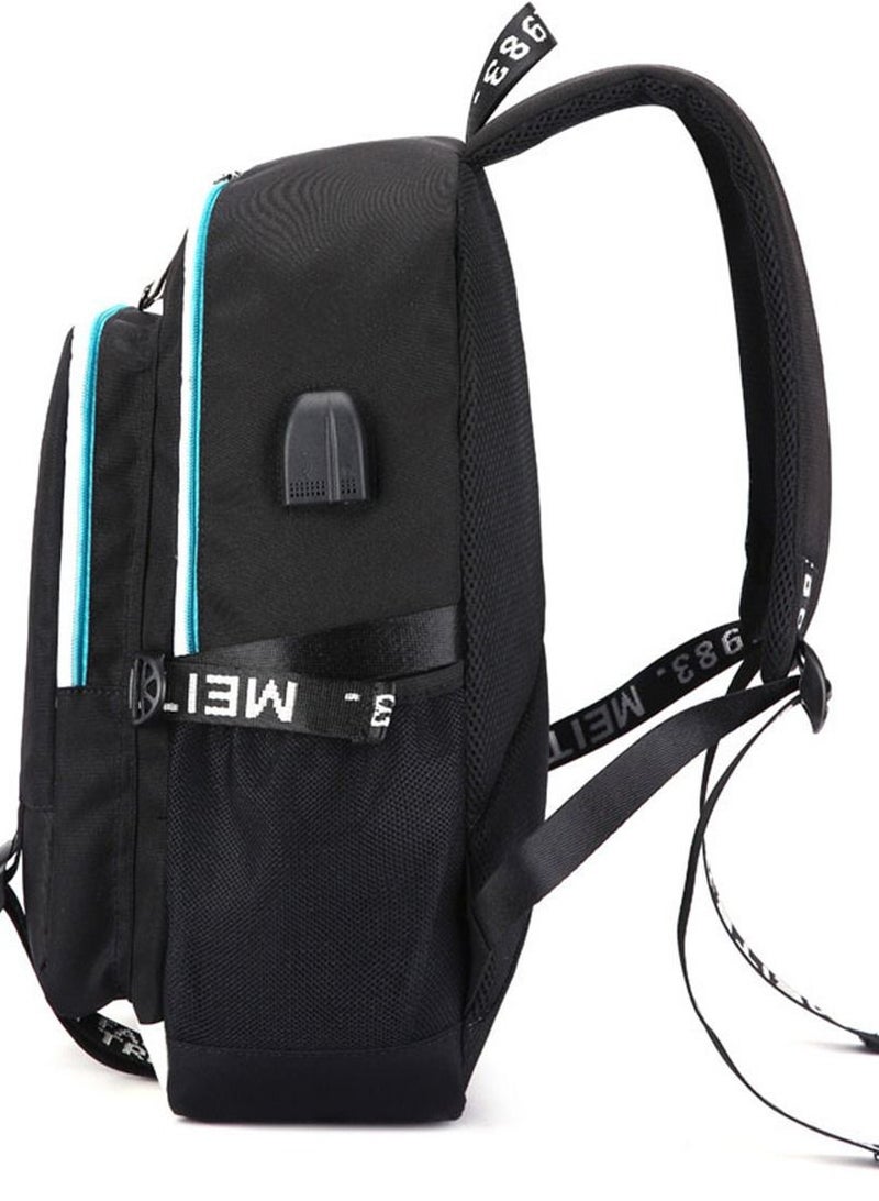 general Chad Wild Clay Printed Backpack with USB Charging Port - Image 4