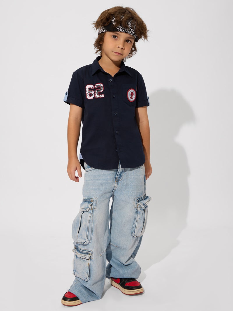 The Souled Store Spider-Man: Web Of Justice Boys Shirt | Graphic Print Casual Everyday Wear (2-8 Yrs) - Image 3