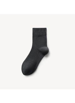 Spot wholesale mens socks cotton socks tube socks autumn and winter Deodorant Cotton socks solid color Joker business mens socks Women's/dark gray