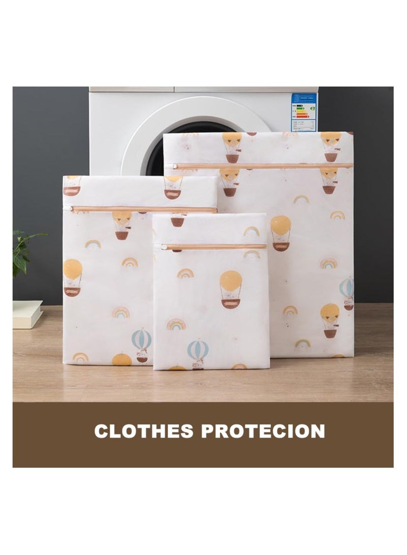 3 Pcs Travel Laundry Bags for Dirty Clothes,  Laundry Bags for Washing Machine, Delicates Wash Bag, Cute Laundry Bag Fine Mesh for Delicates Blouse Underwear Bra Lingerie Baby Clothes  - Image 2