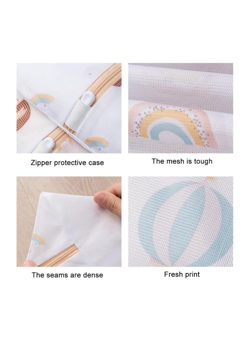 3 Pcs Travel Laundry Bags for Dirty Clothes,  Laundry Bags for Washing Machine, Delicates Wash Bag, Cute Laundry Bag Fine Mesh for Delicates Blouse Underwear Bra Lingerie Baby Clothes  - Image 4