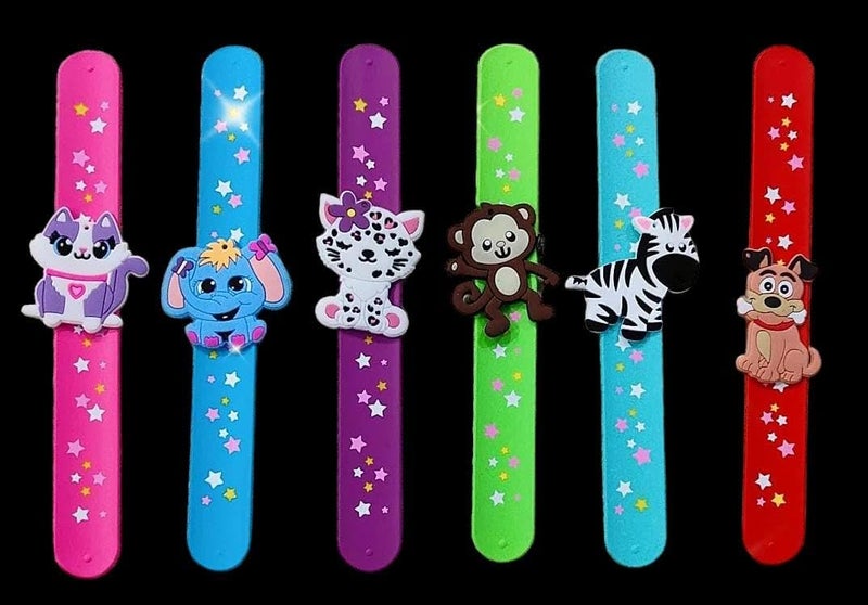 PARTISH Kids Wrist Band for Boys and Girls Pack of 6 Pcs l Silicone Slap Bracelets Bands, Birthday Return Gifts, Party Theme For Kids - Image 4