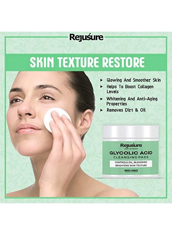 Rejusure - مناديل تنظيف بحمض الجليكوليك 50 منديل - Image 1