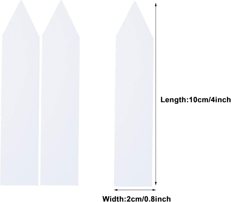Mihey 300 Pcs 4 Inch Plastic Nursery Garden Stake Tags Plant Seed Garden Labels Pot Markers White - Image 2