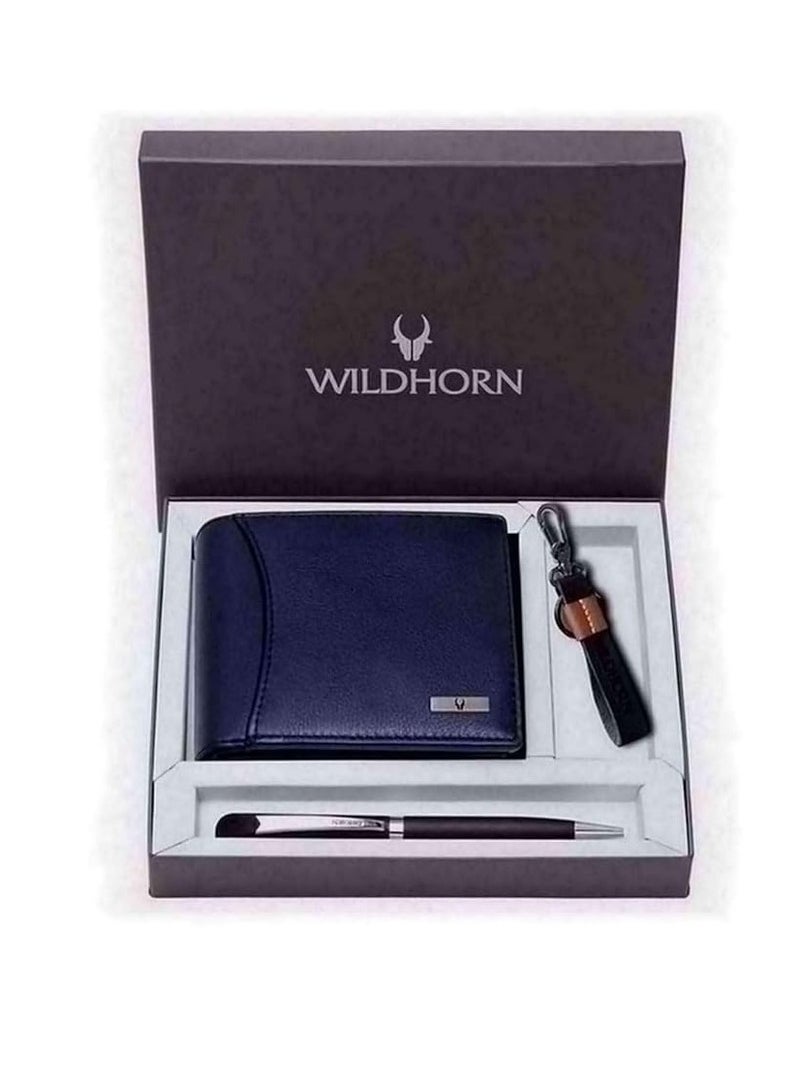 WildHorn Blue Men's Wallet (GIFTBOX 152) - Image 1