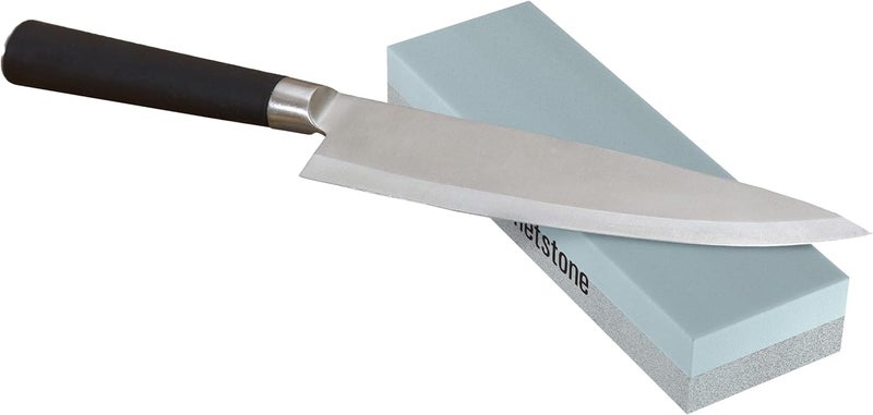 Whetstone Cutlery Sided, Gray Knife Stone-Dual 400/1000 Grit Wet Block-Sharpens and Polishes Sharp Tools and Kitchen, Hunting, and Pocket Knives by Whetstone, 1-Pack, Limestone - Image 5