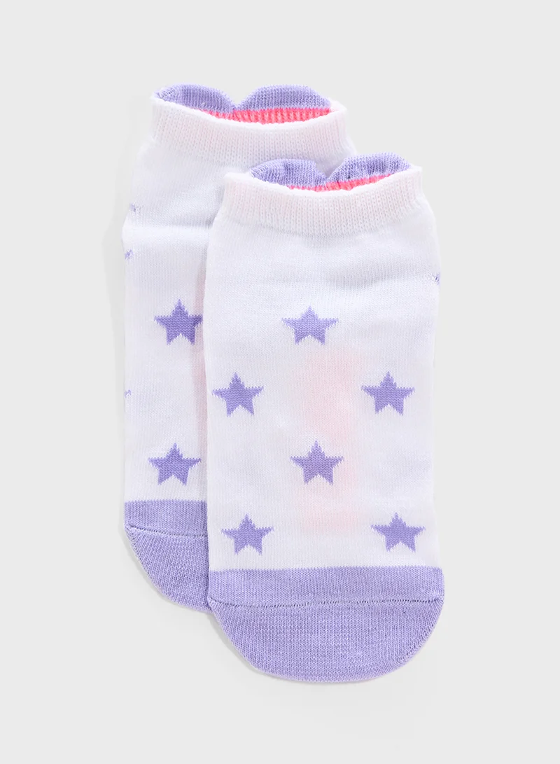 سكيتشرز Kids 6 Pack Non Terry Socks
