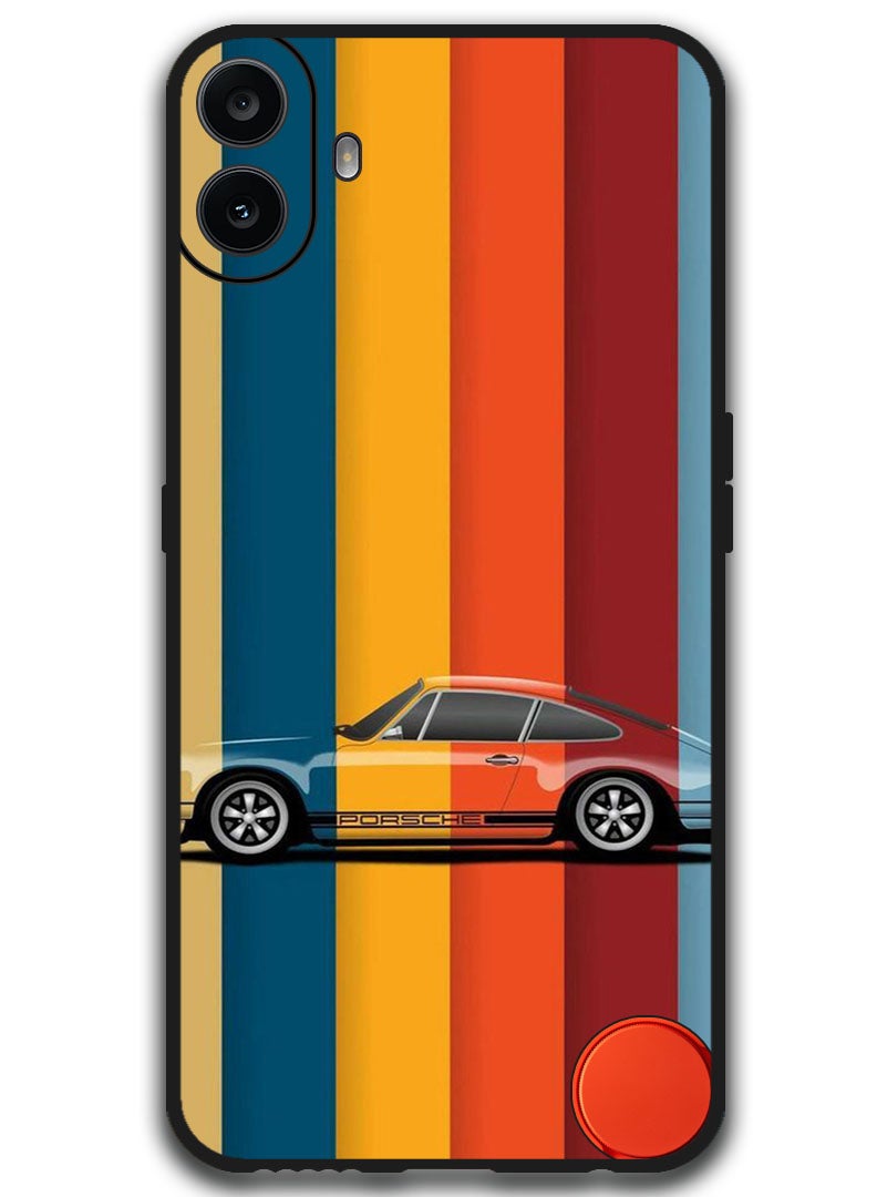 Theodor Protective Case Anti Scratch Shock Proof Bumper Cover For Nothing CMF Phone 1 Vintage Porche - Image 1